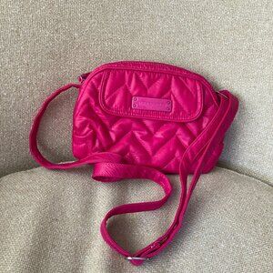 Vera Bradley Magenta Pink Puffy Quilted Crossbody Bag